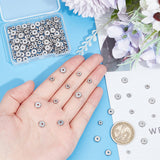 180Pcs 3 Styles 304 Stainless Steel Spacer Beads, Flat Round, Stainless Steel Color, 4~7x1.7~2mm, Hole: 1.4~1.8mm, 60pcs/style