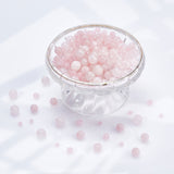 320Pcs 4 Style Natural Rose Quartz Beads Strands, Round, Dyed, 4~10mm, Hole: 1mm, 80pcs