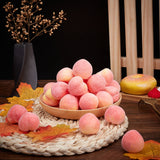 Mini Foam Imitation Peaches, Artificial Fruit, for Dollhouse Accessories Pretending Prop Decorations, Tomato, 30x33x31mm