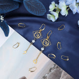 40Pcs Brass Earring Hooks, with Horizontal Loop, Real 18K Gold Plated, 19x10x2mm, Hole: 2mm, 18 Gauge, Pin: 1mm