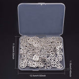 Tibetan Style Zinc Alloy Pendants, Dog Paw Prints, Antique Silver, 19.6x17x1.5mm, Hole: 2mm, 150pcs/box