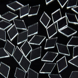 Transparent Glass Cabochons, Mosaic Tiles, for Home Decoration or DIY Crafts, Rhombus, Clear, 19x12x2.7mm, 280g/box