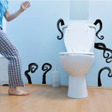 PVC Wall Stickers, for Wall Decoration, Octopus Pattern, 300x500mm