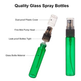 Glass Spray Bottles, with Fine Mist Sprayer & Dust Cap, 3ML Plastic Dropper & Funnel Hopper & Pump, Mixed Color, 9.5x1.6cm, Capacity: 10ml, 6 colors, 3pcs/color, 18pcs