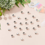 304 Stainless Steel Beads, Square, Stainless Steel Color, 4x4x4mm, Hole: 1.2mm, 100pcs/box