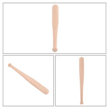 Natural Wood Baseball Bat Home Display Decorations, BurlyWood, 15.1x0.8~1.5cm
