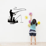 Rectangle PVC Wall Stickers, for Home Living Room Bedroom Decoration, Human, 440x490mm