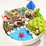 100Pcs Plastic Plant Mini Miniatures Artificial Mushroom, for DIY Garden Bonsai Photography Props Decoration, Red, 69.5~79x16~22.5mm