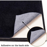 Jewelry Flocking Cloth, Self-adhesive Fabric, Plastic Skin Packing, Black, 40x28.9~29cm, 12pcs/set