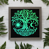 PET Hollow Out Drawing Painting Stencils, for DIY Scrapbook, Photo Album, Tree of Life, 300x300mm