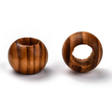 Pine Wood Beads, Dyed, Rondelle, 19~19.5x14.5~15mm, Hole: 9~11mm