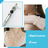 24Pcs 4 Style Rack Plating Brass Tube Bails, Barrel Loop Bail Beads, Long-Lasting Plated, Textured, Platinum & Golden, 8.5~9x5.5~6x5.8~6mm, Hole: 1.6~2mm, Inner Diameter: 2.4mm, 6pcs/style