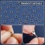 304 Stainless Steel Split Rings, Double Loops Jump Rings, Stainless Steel Color, 5x1.2mm, about 2.6mm inner diameter, 290pcs/20g