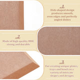 MDF Wood Boards, Ceramic Clay Drying Board, Ceramic Making Tools, Square, Tan, 19.9x19.9x1.5cm