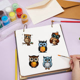 Custom PVC Plastic Clear Stamps, for DIY Scrapbooking, Photo Album Decorative, Cards Making, Stamp Sheets, Film Frame, Owl, 160x110x3mm