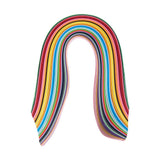 Rectangle 36 Colors Quilling Paper Strips, Mixed Color, 525x3mm, about 360strips/bag, 36color/bag