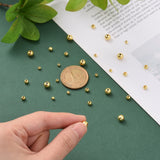 Brass Real 18K Gold Plated Solid Beads, Rondelle, 180pcs/box