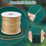 1 Roll Nylon Thread, Chinese Knot Cord, Round, Wheat, 1mm, about 100 yards/roll