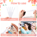 Try Incense Paper, Disposable Smell Paper, Perfume Test Strips, for Essential Oil Fragrance Smelling , White, 120x13x0.4mm, 100pcs/bag