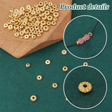 100pcs 10 styles Alloy Spacer Beads, Flower/Rondelle/Flat Round, Real 18K Gold Plated, 4~7mm, 10pcs/style