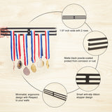 Rectangle Iron Medal Holder, Medals Display Hanger Rack, Medal Holder Frame, Black, 35x5x0.2cm