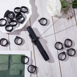 20Pcs Silicone Pendant, for Electronic stylus & Lighter Making, Ring, Black, 29x24.5x7mm, Hole: 3mm, Inner Diameter: 20.5mm