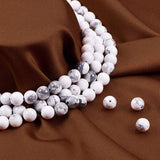 Natural Howlite Beads, Round, 8mm, 12.5x8.5x1.8cm, 180pcs/box