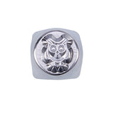 Iron Metal Stamps, for Imprinting Metal, Wood, Leather, Owl Pattern, 64.5x10x10mm