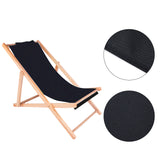 Oxford Canvas Chair, Beach Chair Cloth Replacement Supplies, Black, 1135~1150x430~435x1.5mm
