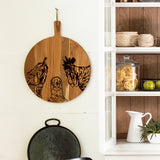 Self-Adhesive Silk Screen Printing Stencil, for Painting on Wood, DIY Decoration T-Shirt Fabric, Turquoise, Rooster, 280x220mm