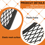 Adhesive Back Plastic Car Storage Net, Universal Car Interior Accessories, Black, 79x147x11mm