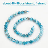 Natural Apatite Beads Strands, Round, 8mm, Hole: 1mm, about 48~50pcs/strand, 15.7 inch