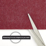 Non Woven Fabric Embroidery Needle Felt for DIY Crafts, Dark Red, 140x3mm, about 6m/roll