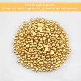 Corrosion Resistant Brass for Casting Jewelry, Nuggets, Golden, 4~22x3~16x3~7mm, 260g