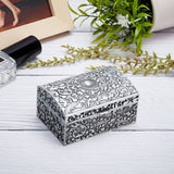 Aluminum Alloy Jewelry Box, Rectangle, Antique Silver, 8x6.15x4.05cm