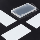 Acrylic Sheets, Rectangle, for DIY Wedding Place Card, White, 90x50x1mm, 10pcs/set