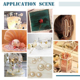 2206Pcs 6 Styles Imitation Pearl Acrylic Beads, No Hole, Round, Beige, 2206pcs/box