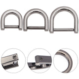 Alloy D-Ring Shackles Clasps, with Iron Screwdriver, with Plastic Handles, Gunmetal, Clasps: 19~26x21~27mm, Inner Diameter: 13~19mm