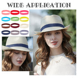 12Pcs 12 Colors Elastic Adjustable Hat Sweatband, Hat Accessories, Mixed Color, 600mm, 1pc/color