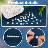 200pcs Brass Spacer Beads, Long-Lasting Plated, Heishi Beads, Disc, Silver, 6x0.5mm, Hole: 1.2mm