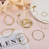 40Pcs 10 Styles Alloy Open Back Bezel Pendants, Geometric Charms For DIY UV Resin, Epoxy Resin, Pressed Flower Jewelry, Light Gold, 20.5~50x17~44x1.5~3mm, hole: 1.2~3mm, 4pcs/style