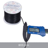 Round Aluminum Wire, Matte Effect, Black, 12 Gauge, 2mm, about 98.42 Feet(30m)/roll