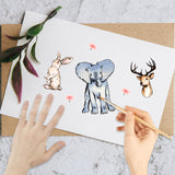 Custom PVC Plastic Clear Stamps, for DIY Scrapbooking, Photo Album Decorative, Cards Making, Stamp Sheets, Film Frame, Other Animal, 160x110x3mm