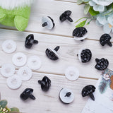 Plastic Safety Noses, Craft Nose, with Washers, for DIY Doll Toys Puppet Plush Animal Making, Black, 20x27x25mm