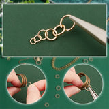 300Pcs 6 Sizes Brass Jump Rings, Open Jump Rings, Round Ring, Real 14K Gold Plated, 3~8x0.5~1mm, 18~24 Gauge, Inner Diameter: 2~6mm, 50pcs/size