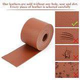 2M Flat Single Face Lychee Pattern Imitation Leather Band, Sienna, 50x1.8mm, about 2.19 Yards(2m)/Roll