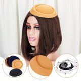 6Pcs 6 Colors EVA Cloth Teardrop Fascinator Hat Base for Millinery, Mixed Color, 160x135x40mm, 1pc/color
