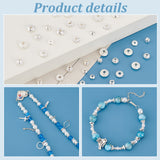 110Pcs 11 Styles Alloy & Brass Spacer Beads, Mixed Shapes, Silver, 4~6x1~3mm, Hole: 1~1.8mm, 10pcs/style