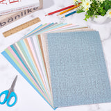19 sheets 19 colors PVC Self-Adhesive Wall Stickers, Waterproof Wall Decals for Dollhouse, Wall Decoration, Rectangle, Mixed Color, 300~305x202~205x0.4mm, 1pc/color