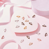 150Pcs 5 Colors Alloy Hollow Connector Charms, Heart, Mixed Color, 8x14.5mm, Hole: 1mm, 30pcs/colors